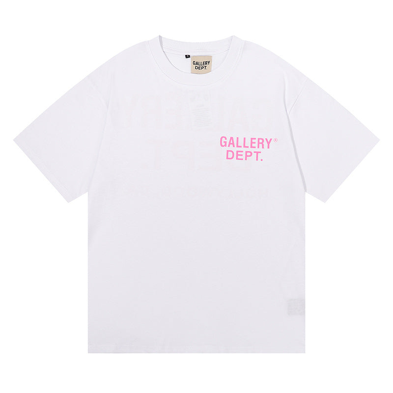 Gallery Dept Classic Logo Slogan Crew Neck Short Sleeve T‑Shirt Unisex