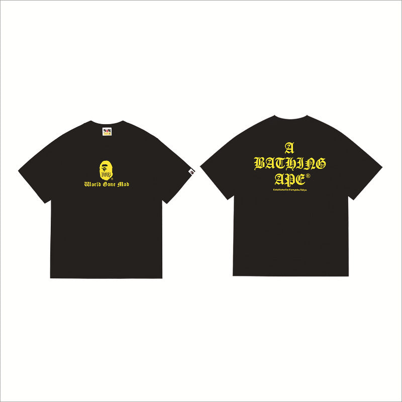 Bape Sakura Floral Graphic Oversized Tee Streetwear Unisex