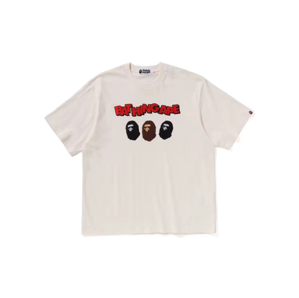 BAPE Ape Head Shark Print Loose Casual Unisex Short Sleeve T-Shirt