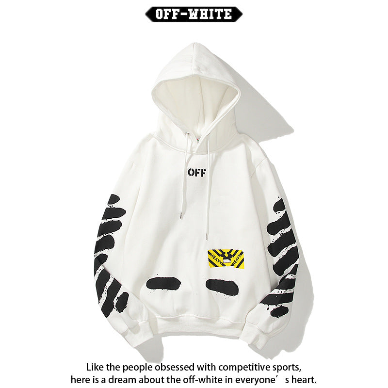 Off-White Arrow Graphic Print Hoodie Streetwear Unisex