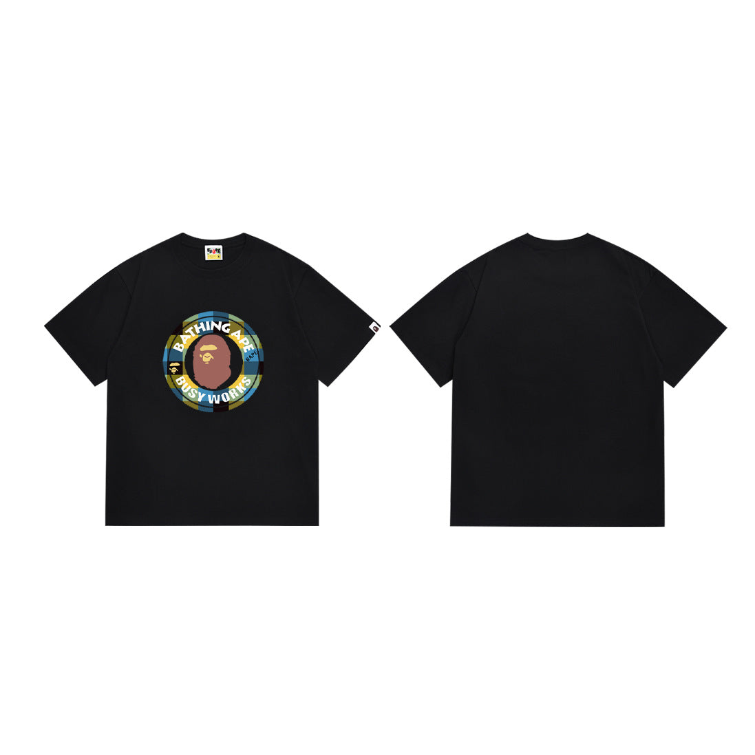 Bape Camo Ape‑Head Graphic Oversized Tee Streetwear Unisex