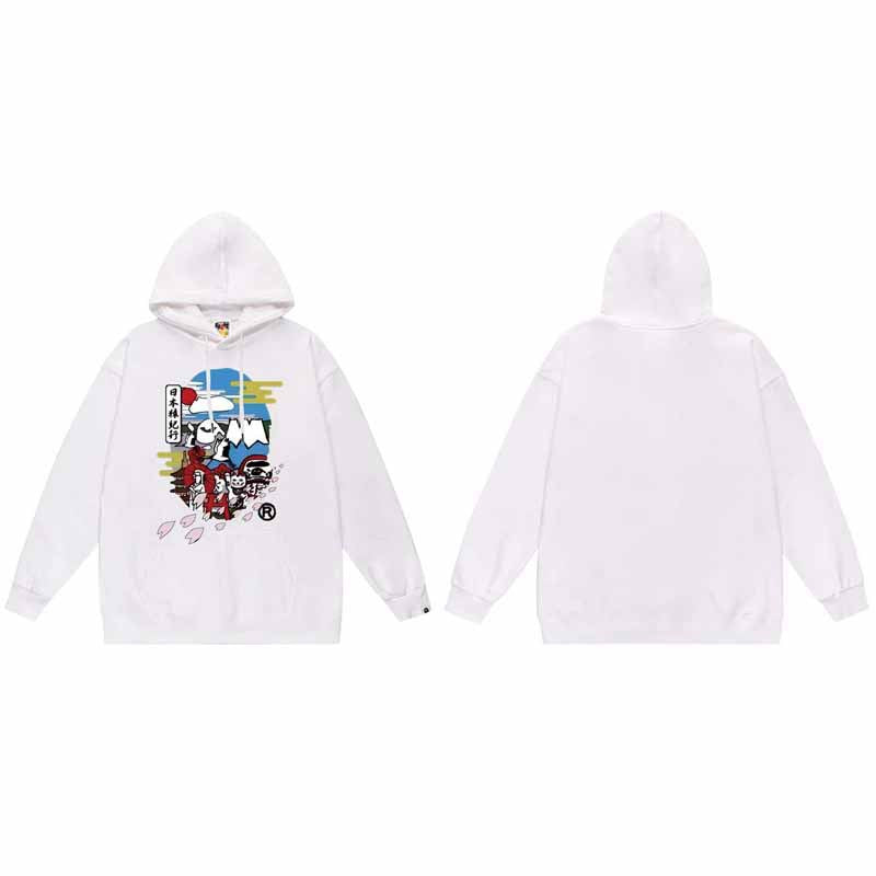 BAPE Hoodie Baby Milo Ape Head Multi Graphic Street Fleece Pullover
