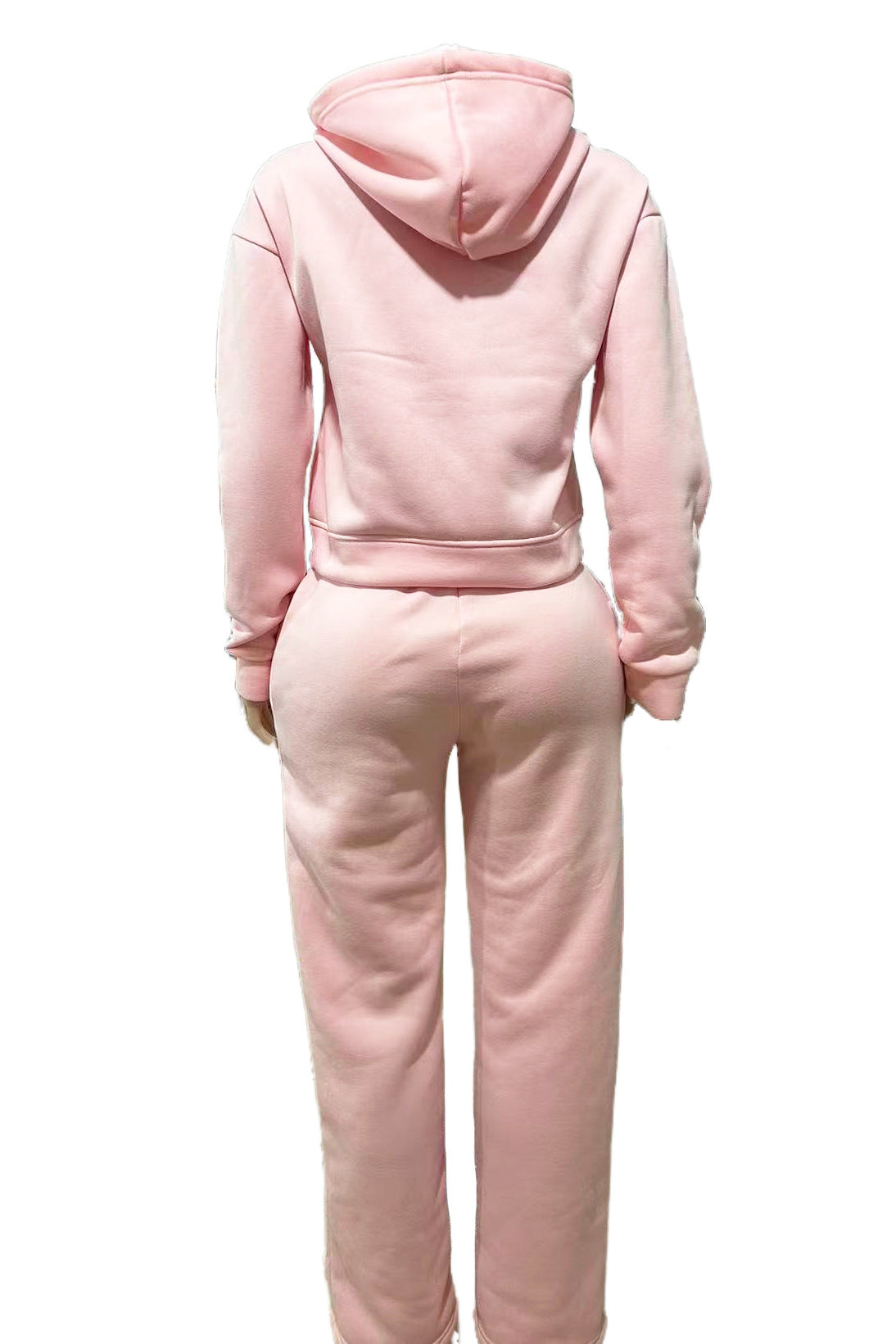 UnfairLives UF Distressed Zip Up Hoodie Sweatpants 2 Piece Tracksuit Women
