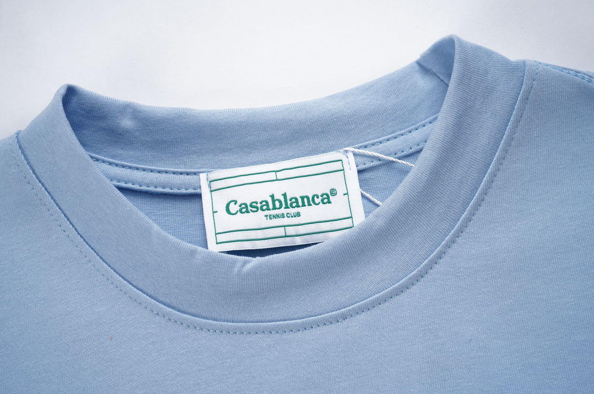 Casablanca Arch Graphic Logo Print Short Sleeve Tee Streetwear Unisex