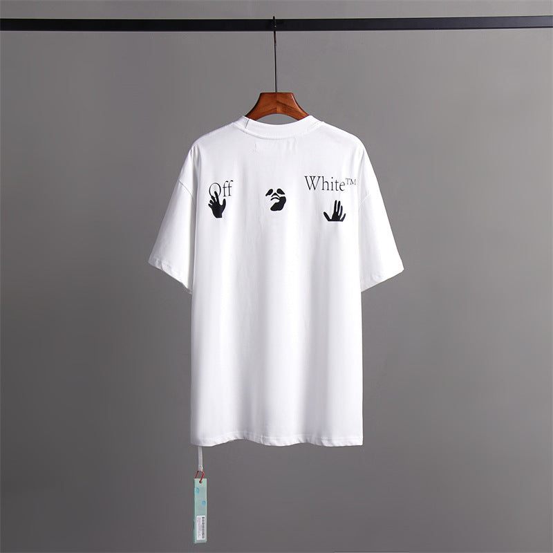 Off-White Arrow Graphic Print Short Sleeve Tee Streetwear Unisex