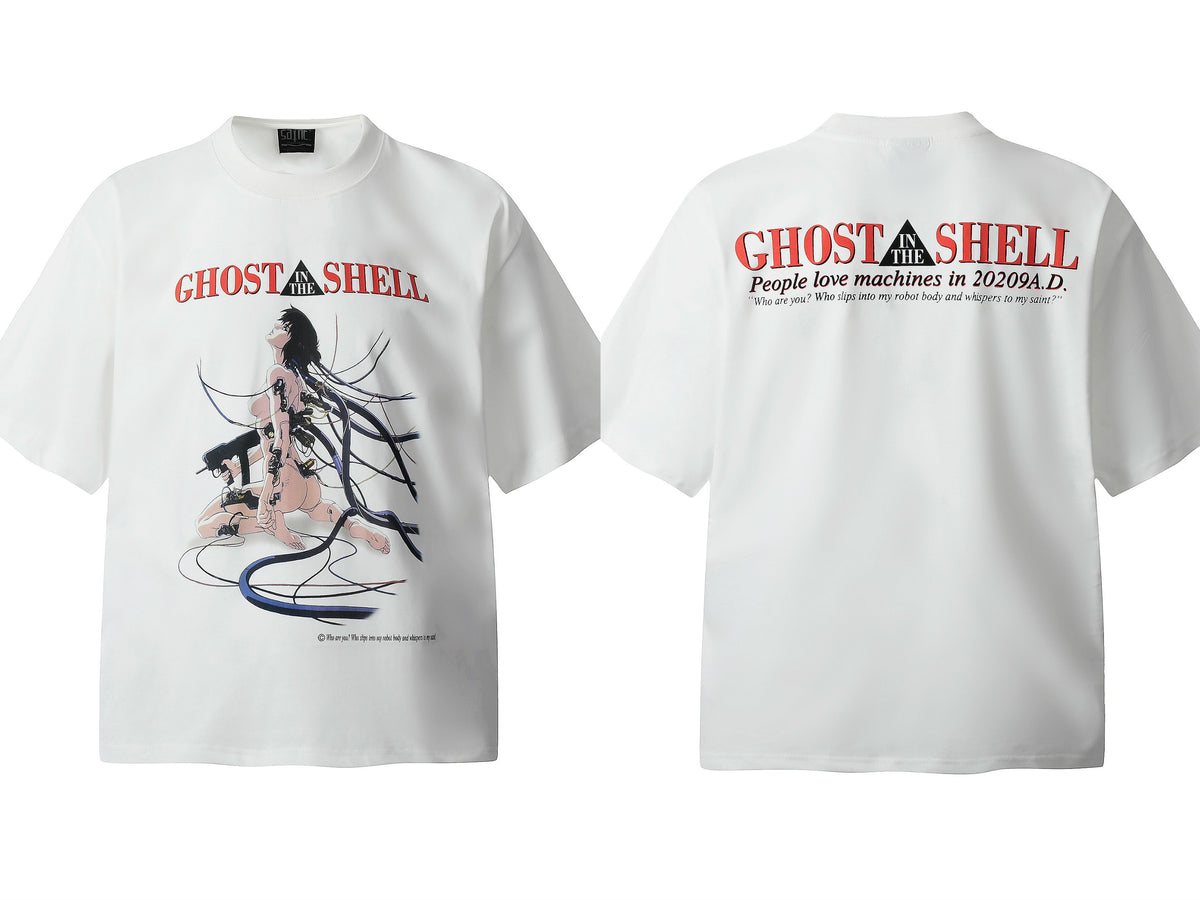 Saint Michael Vintage Washed Multi‑Print Graphic Oversized Tee Street