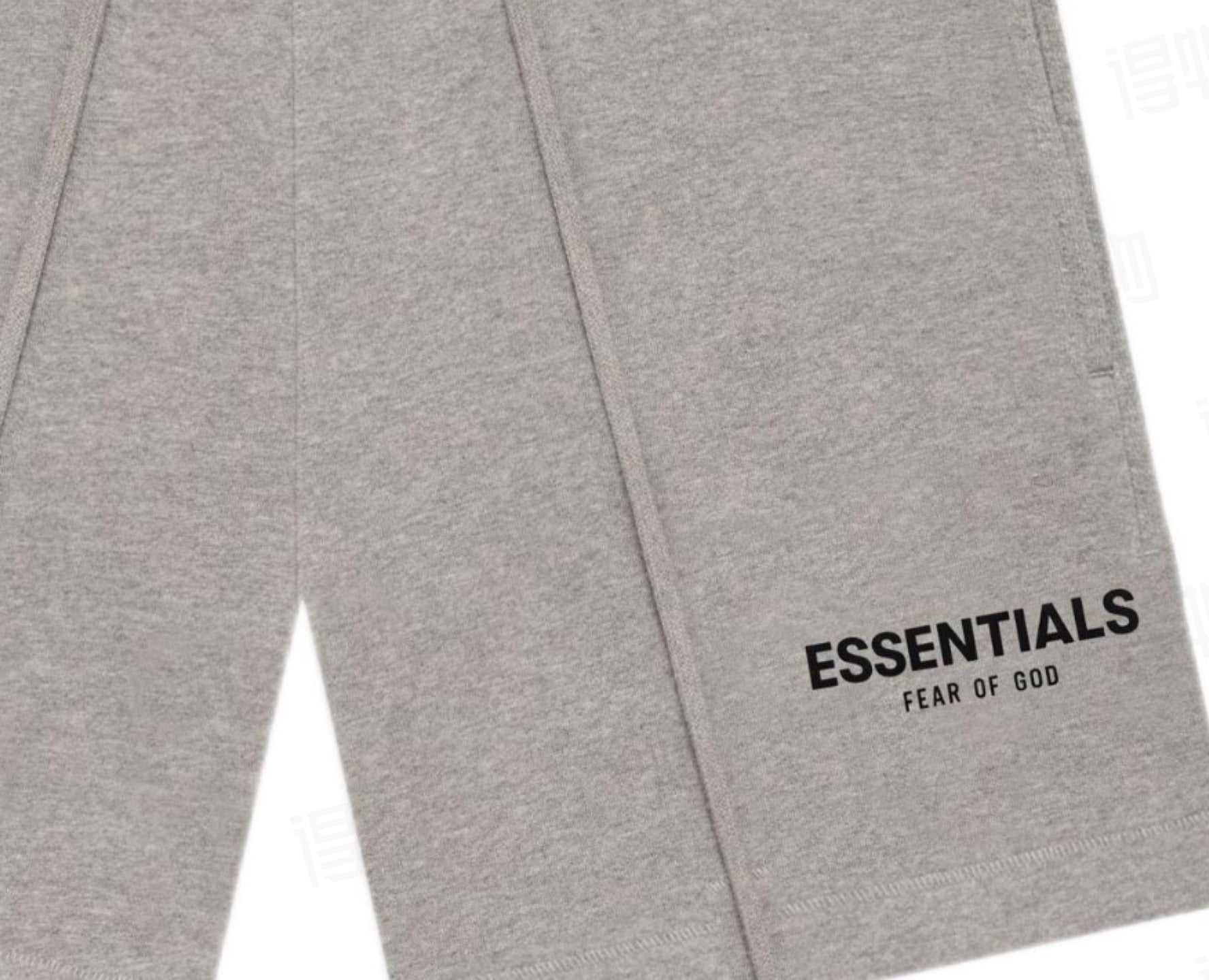 Essentials Flocked Letter Drawstring Streetwear Sweat Shorts