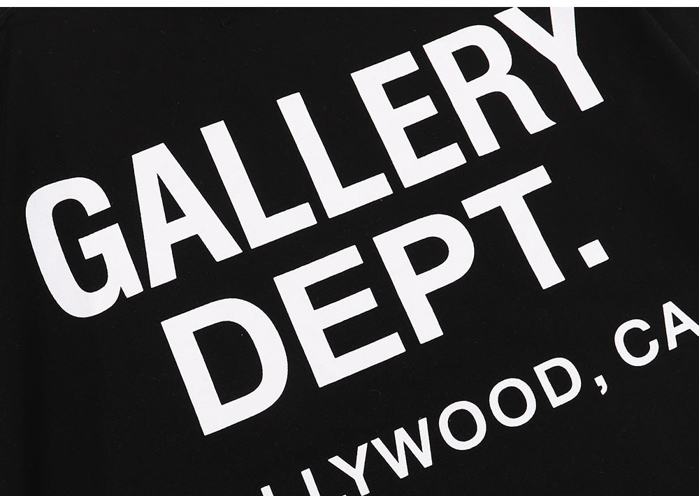 Gallery Dept Classic Logo Slogan Crew Neck Short Sleeve T‑Shirt Unisex