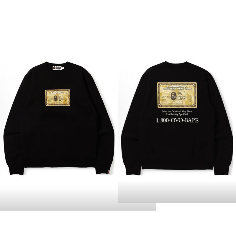 Bape Camo Ape Head Graphic Washed Oversized Crewneck Streetwear