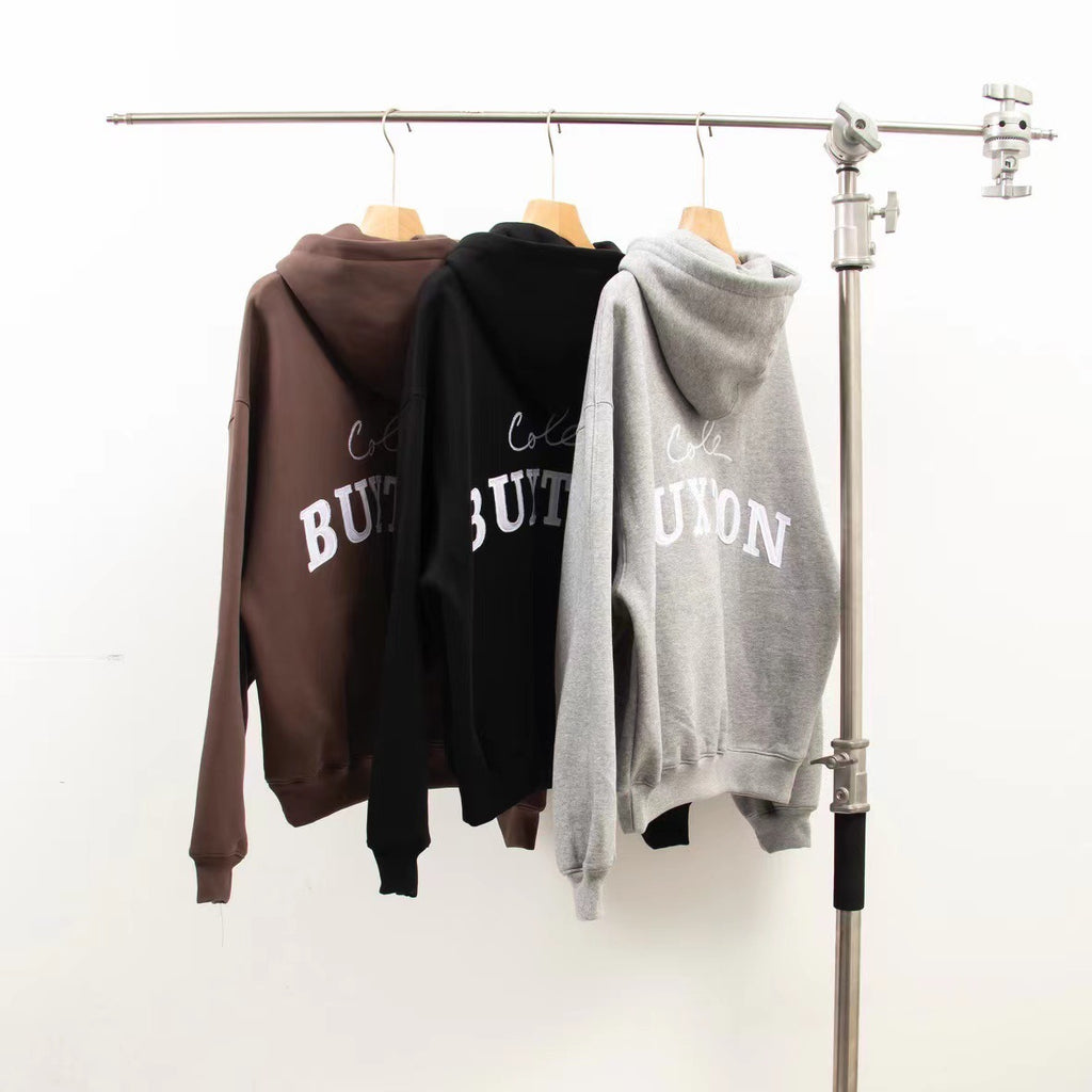 Cole Buxton Logo Hoodie Men Oversized Casual Streetwear Pullover