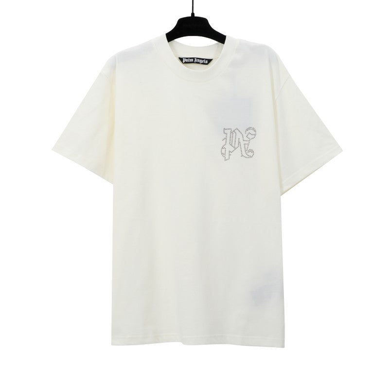 Palm Angels Graffiti Flame Palm Tree Graphic Oversized Tee Streetwear