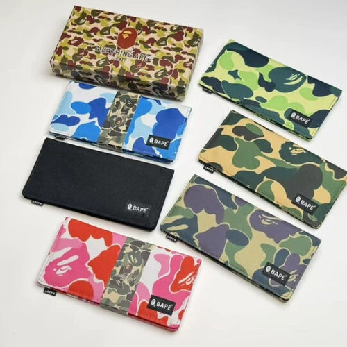 BAPE Ape Head ABC Camo Long Wallet