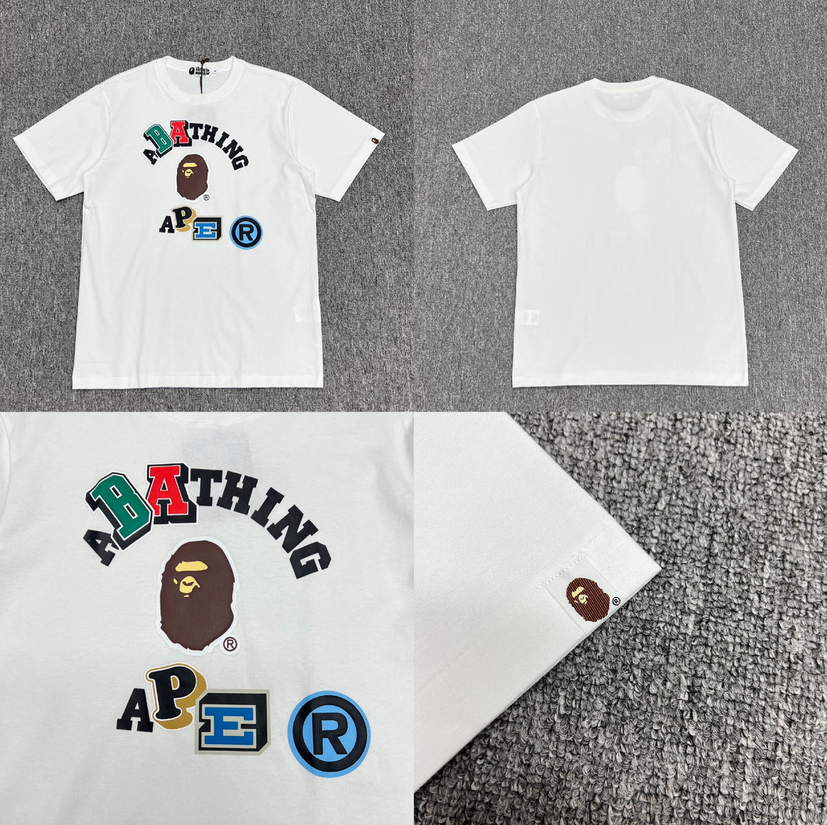Bape Ape Head Camo Graphic Oversized Short Sleeve Tee Multi‑Style