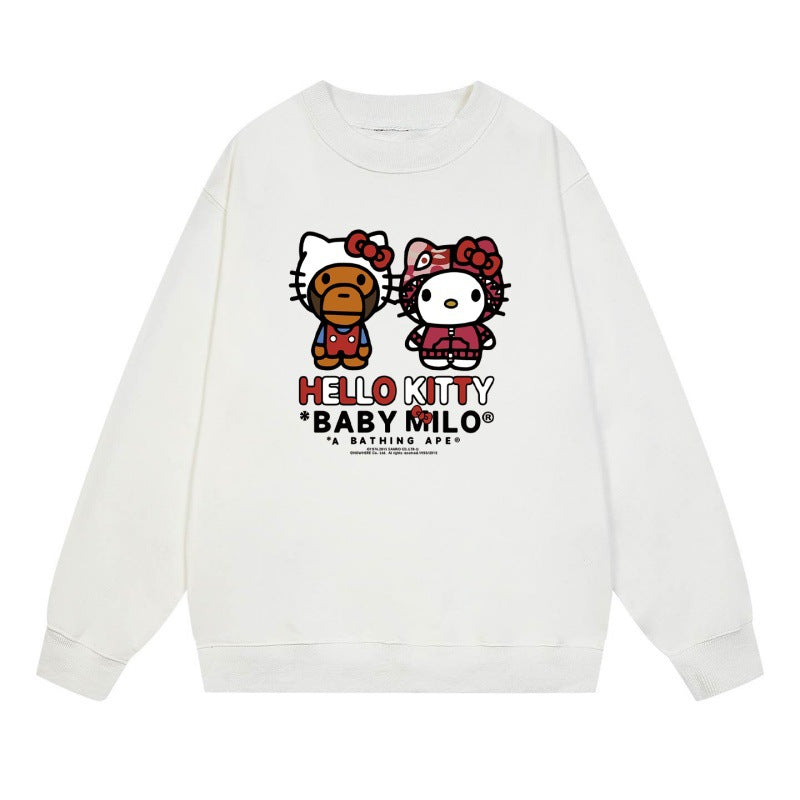 Bape Camo Ape Head Graphic Washed Oversized Crewneck Streetwear