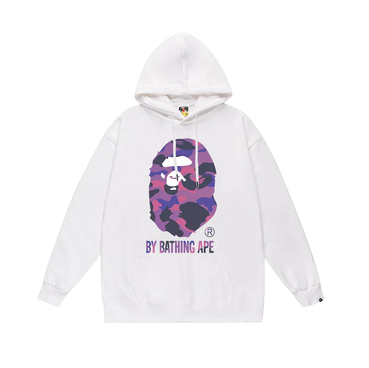 Bape Camo Ape Head Graphic Vintage Washed Oversized Hoodie Streetwear