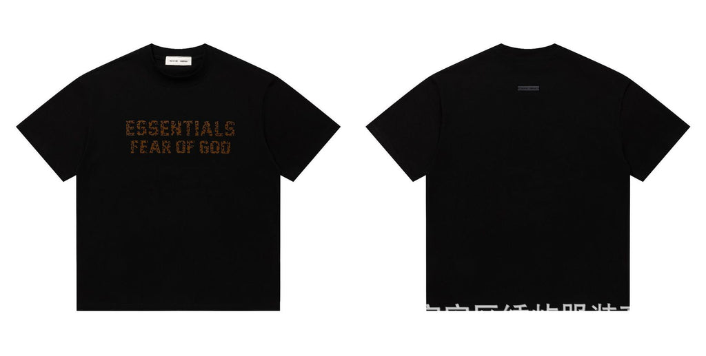 Fear Of God Essentials Letter Series Crew Neck Short Sleeve T Shirt