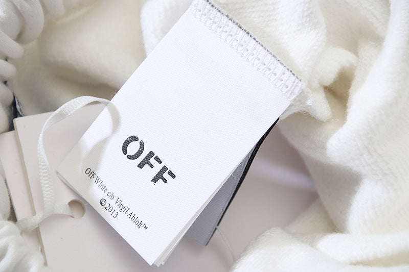 Off White Hand Letter Graphic Casual Shorts Unisex