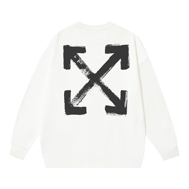 Off-White Multi Graphic Arrow Logo Unisex Crew Neck Sweatshirt