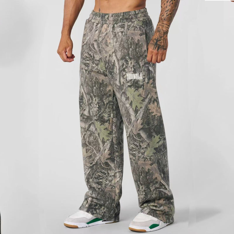 YOUNGLA 2133 Tree Camo Baggy Sweats