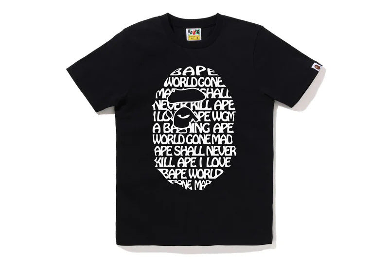 Bape Ape Head Shark Baby Milo Multi‑Print Heavyweight Tee Multi‑Style