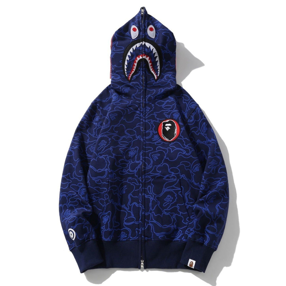 BAPE 30th Anniv Line Camo Shark Full Zip Hoodie