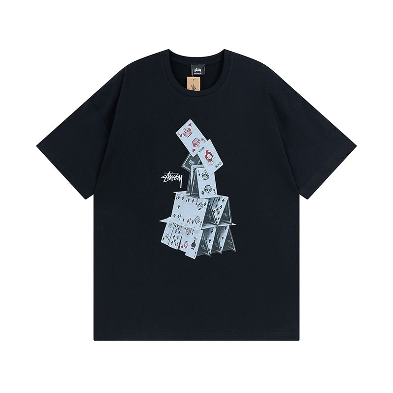 Stussy Dice 8 Ball Logo Print Oversized Tee Multi‑Style