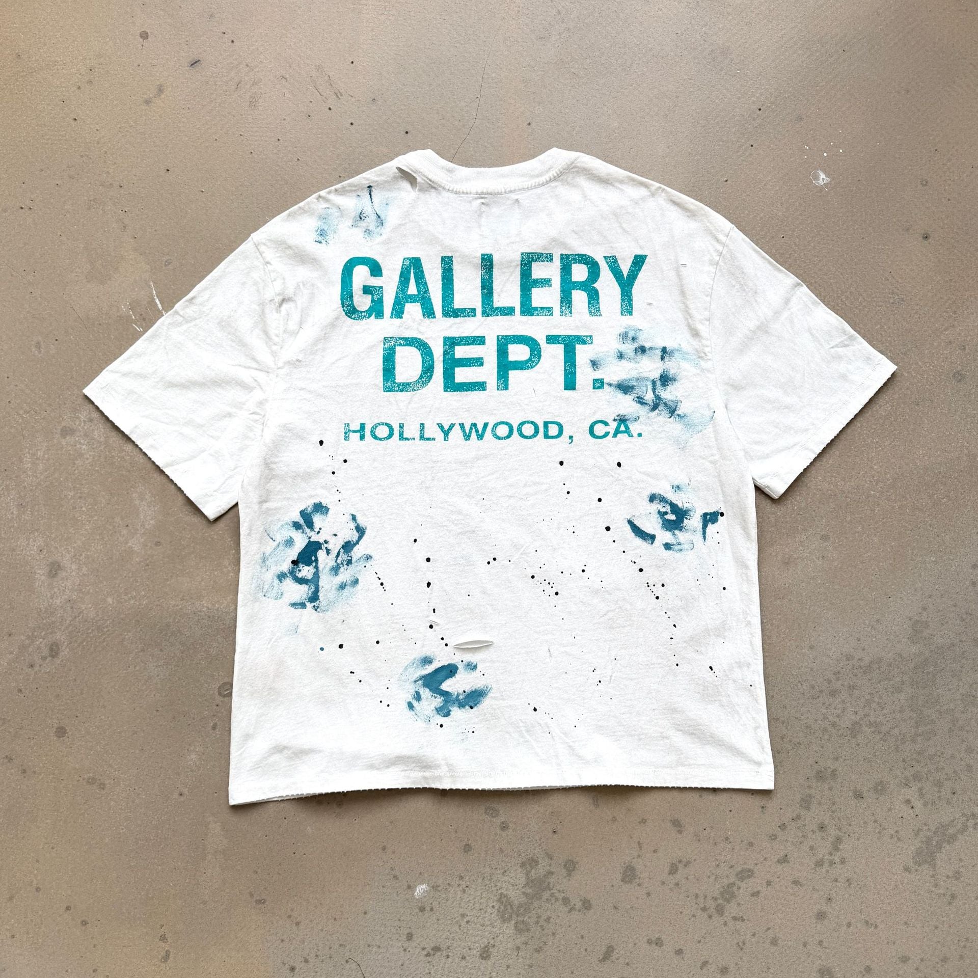Gallery Dept California Limited Floral Distressed Crew Neck T Shirt