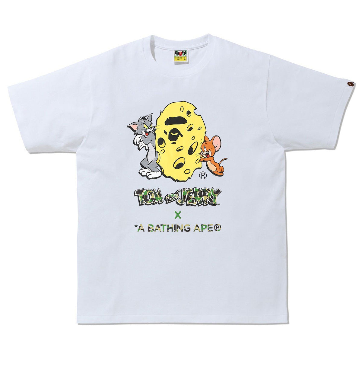 Bape Baby Milo Multi‑Print Graphic Oversized Tee Streetwear Unisex