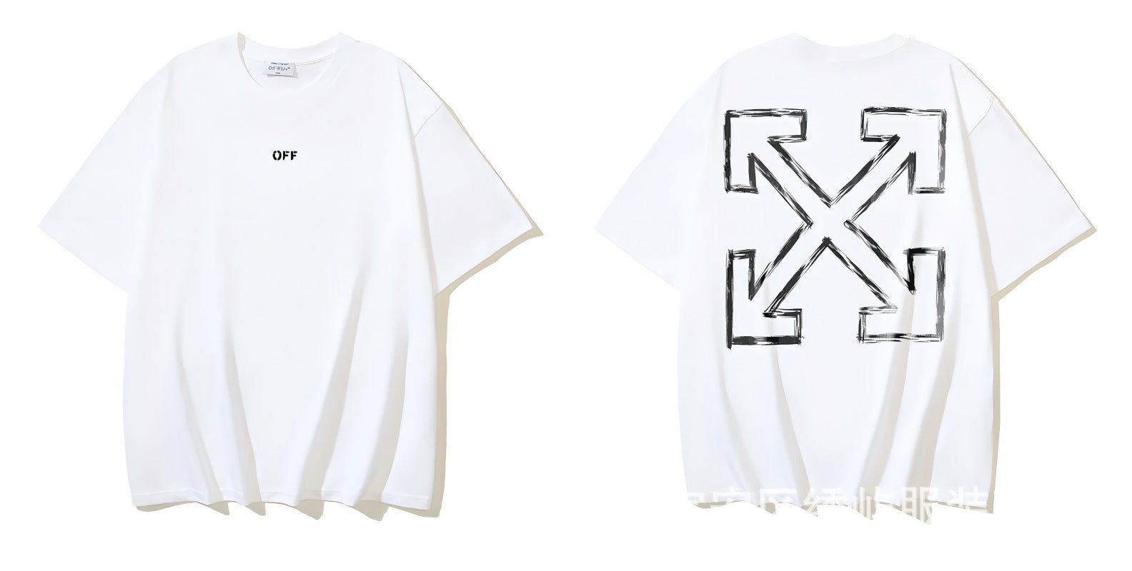 Figure Arrow Graphic Print Streetwear Crew Neck Short Sleeve T Shirt