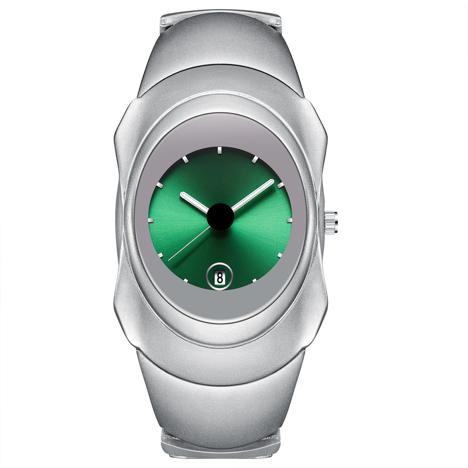 Y2K Irregular Oval Quartz Wrist Watch