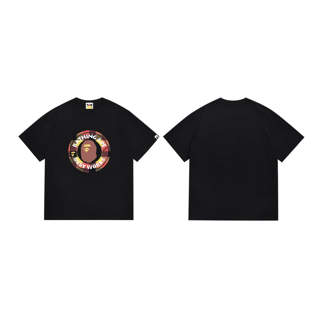 Bape Camo Ape‑Head Graphic Oversized Tee Streetwear Unisex