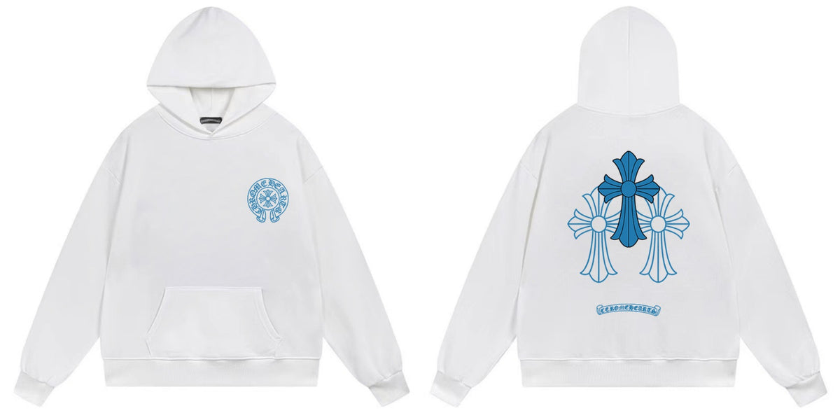 Chrome Hearts Cross Horseshoe Hoodie Vintage Goth Streetwear Pullover