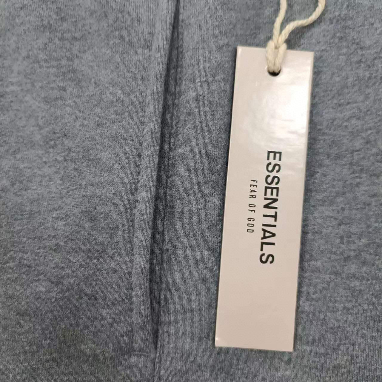 Essentials Flocked Letter Drawstring Streetwear Sweat Shorts
