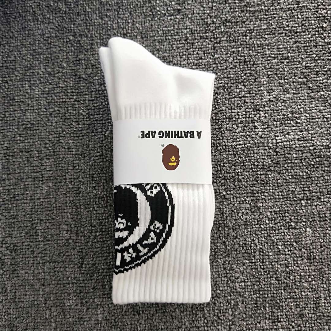 BAPE Ape Head Crew Socks Multi Graphic Prints