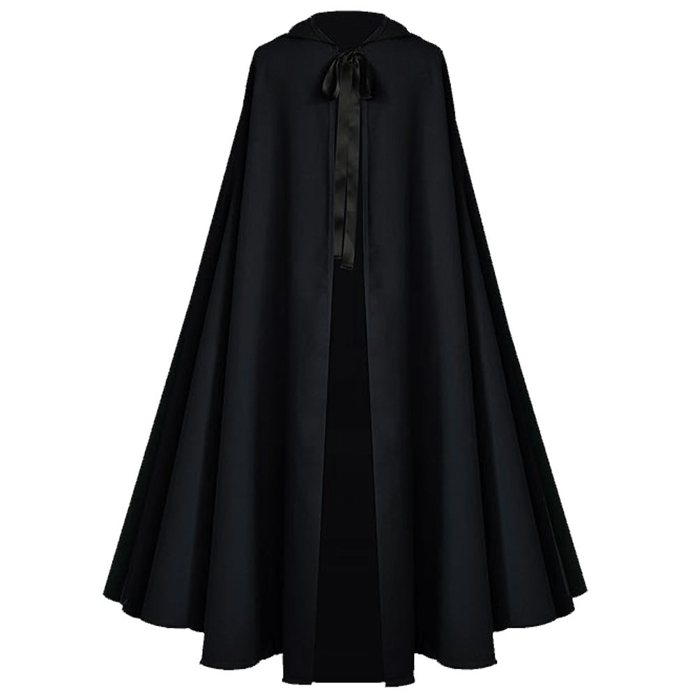 Halloween Men Reaper Cosplay Medieval Hooded Cloak Multi‑Color Cape