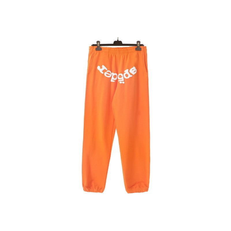 Sp5der Foam Print Spider Web Hoodie Sweatshirt Jogger Pants Set