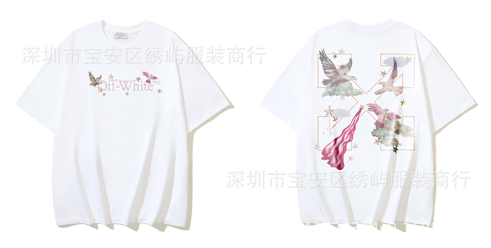 Figure Arrow Graphic Print Streetwear Crew Neck Short Sleeve T Shirt