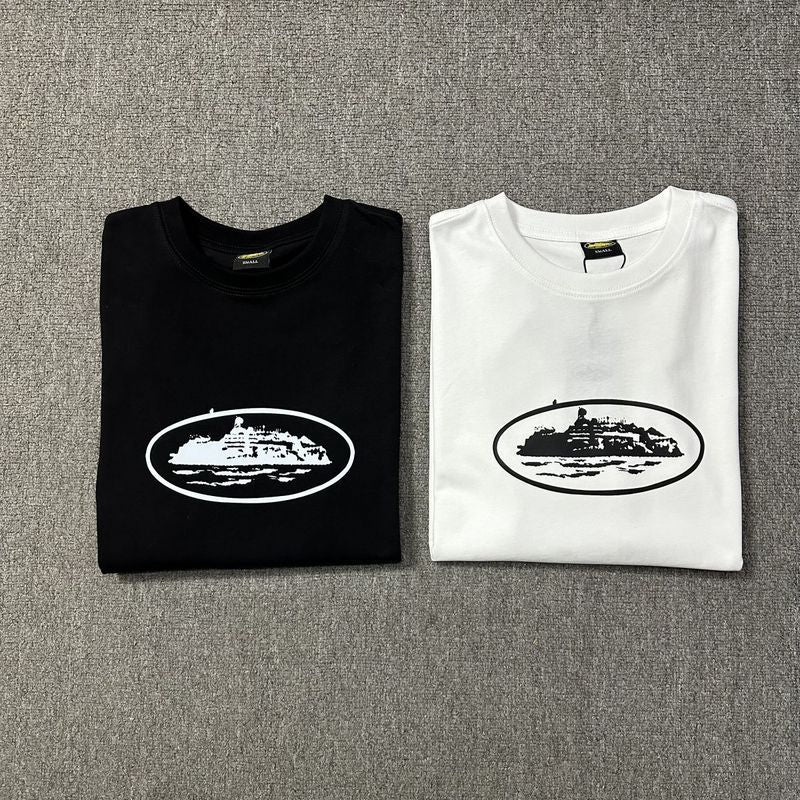 Corteiz Logo Letter Print Crew Neck Short Sleeve T‑Shirt Unisex