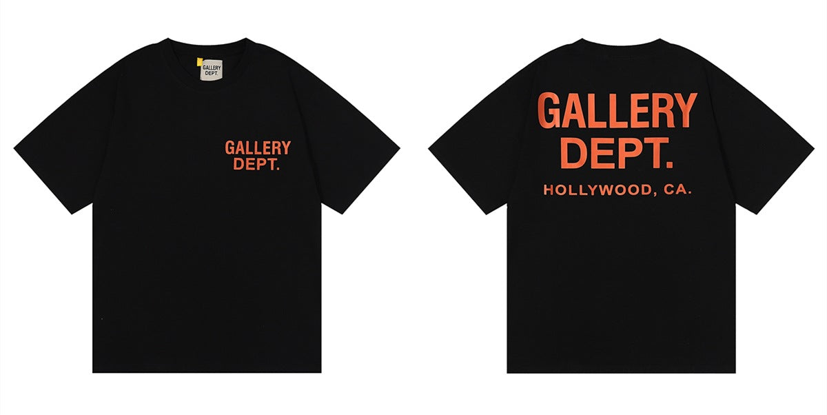 Gallery Dept Tie Dye Washed Graffiti Print Crew Neck T‑Shirt Unisex