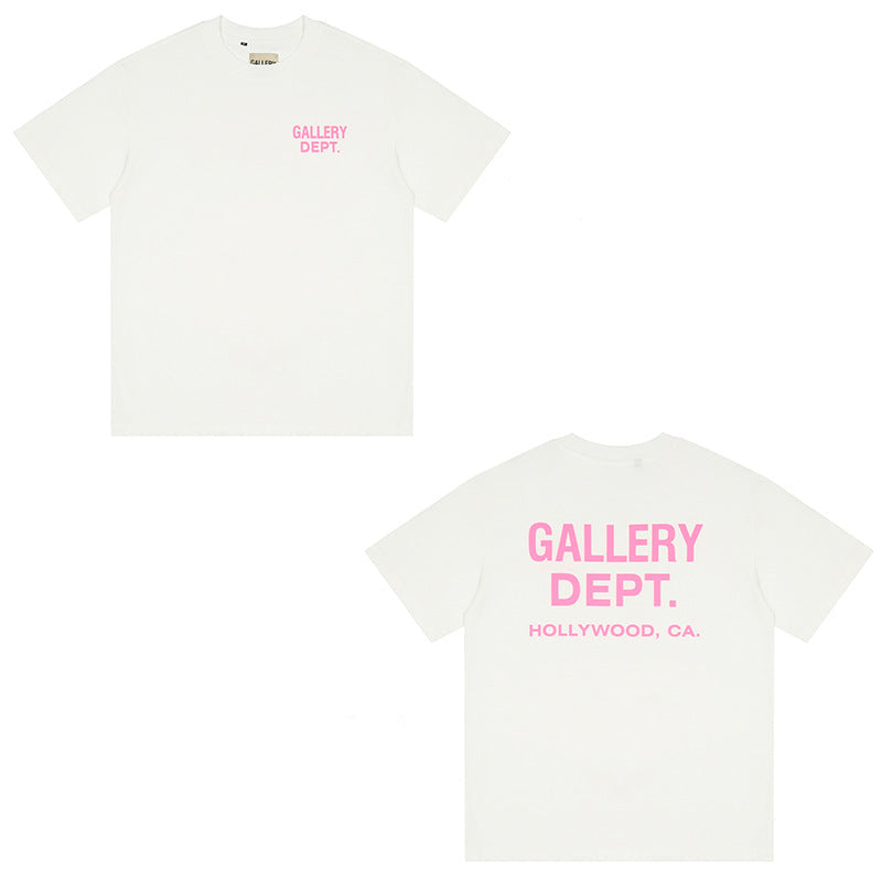 Gallery Dept Vintage Print Loose Short Sleeve Streetwear T-Shirt