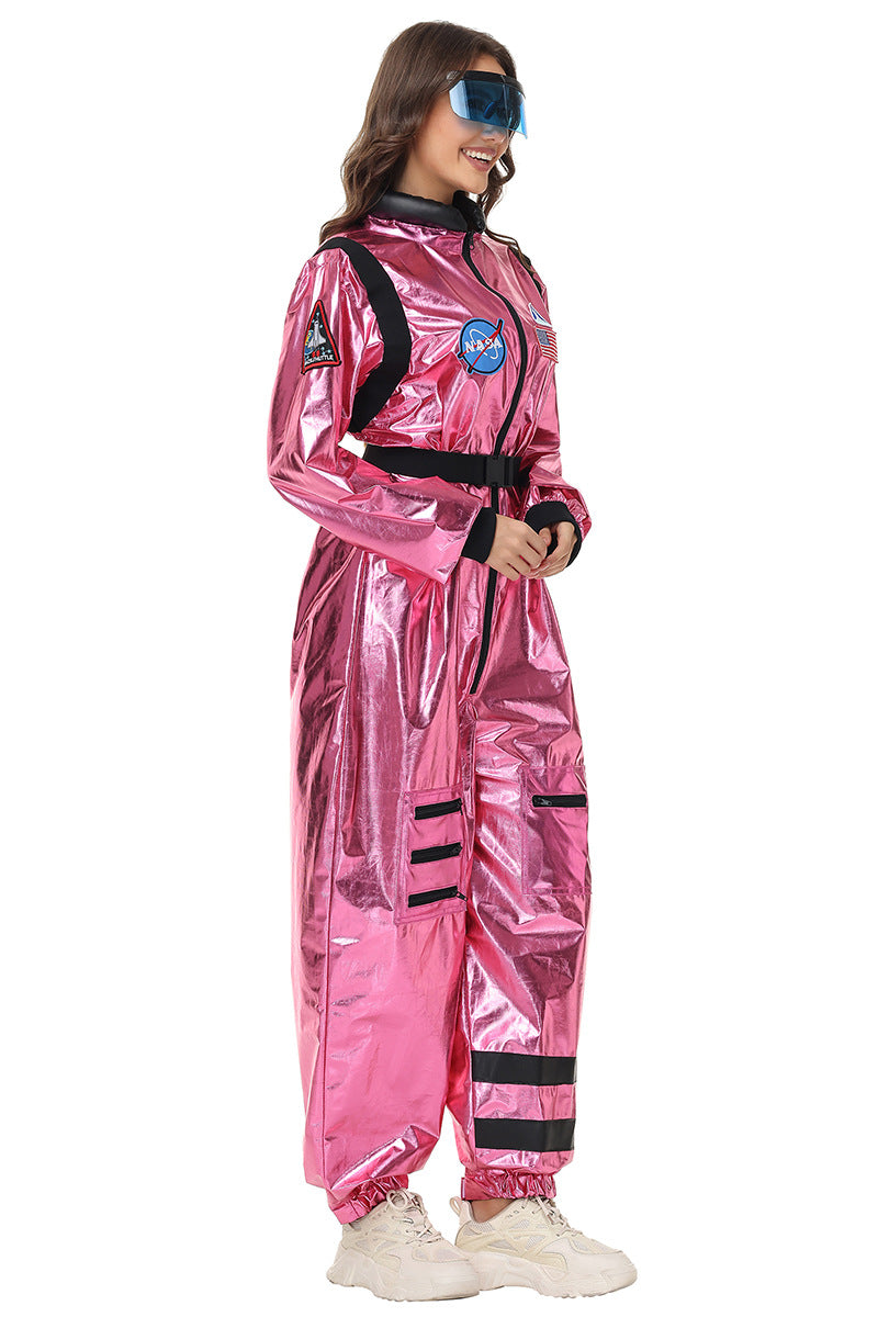Halloween Women Astronaut Space Suit Cosplay Pilot Jumpsuit Party Sets