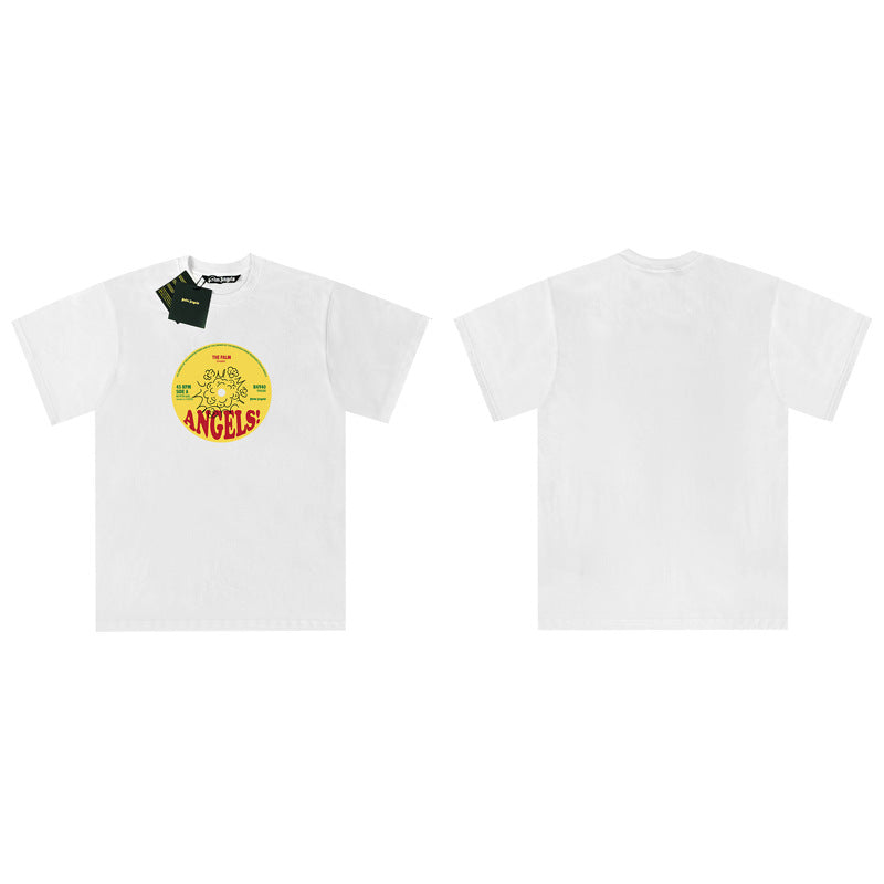 Palm Angels Graphic Print Tee Loose Crew Neck Streetwear T-Shirt