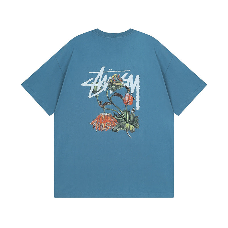 Stussy Dice 8 Ball Logo Print Oversized Tee Multi‑Style