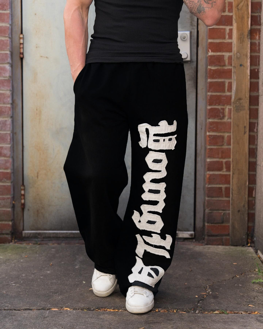 YOUNGLA 2127 Big Patch Sweats
