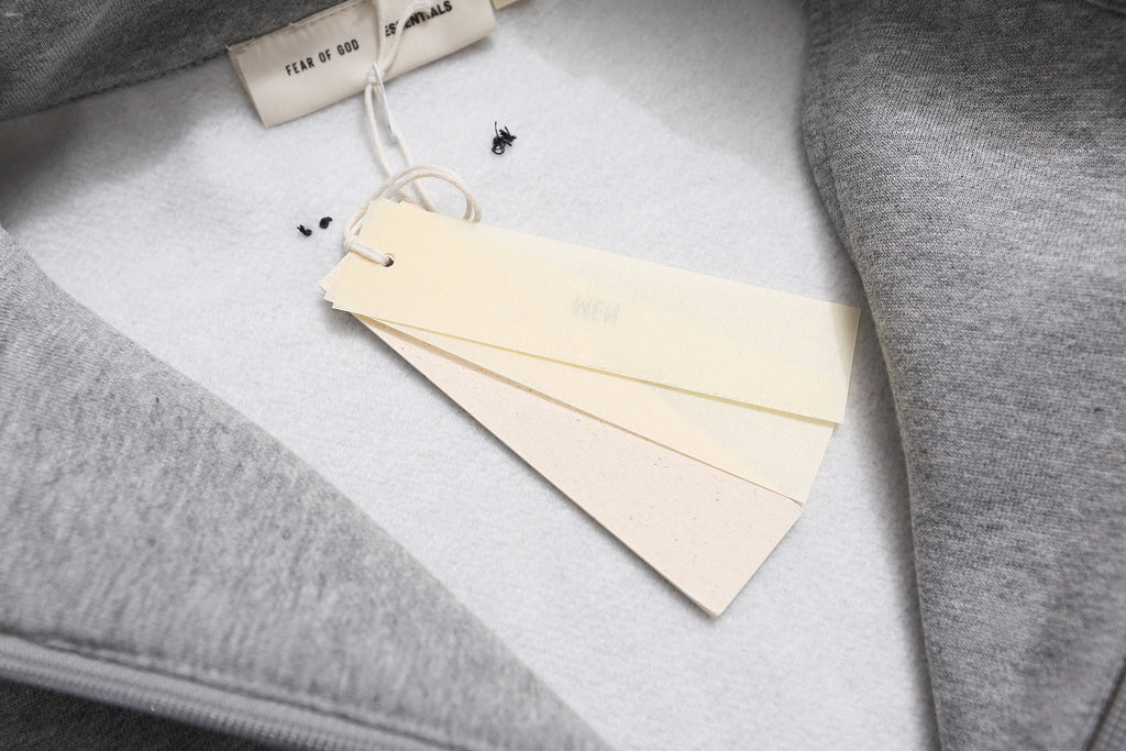 Fear Of God Stripe Small Letter Embroidery Fleece Zip Up Jacket Unisex
