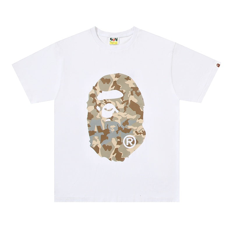 BAPE Ape Head Graphic Print Short Sleeve Tee Streetwear Unisex