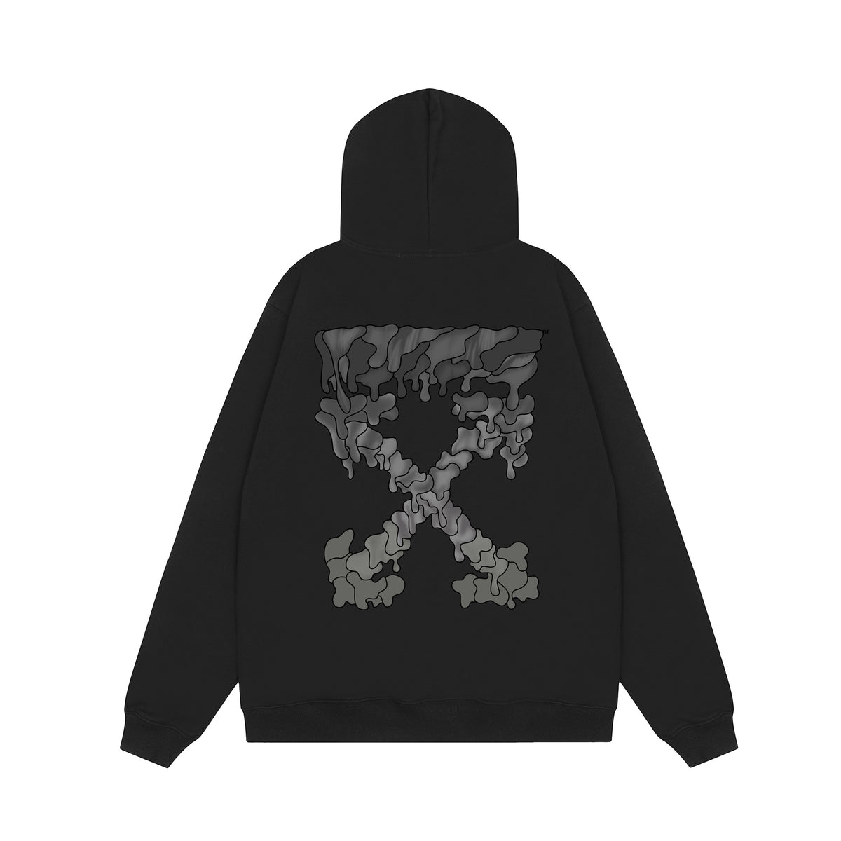 Off‑White Multi‑Arrow Abstract Graphic Oversized Hoodie Streetwear