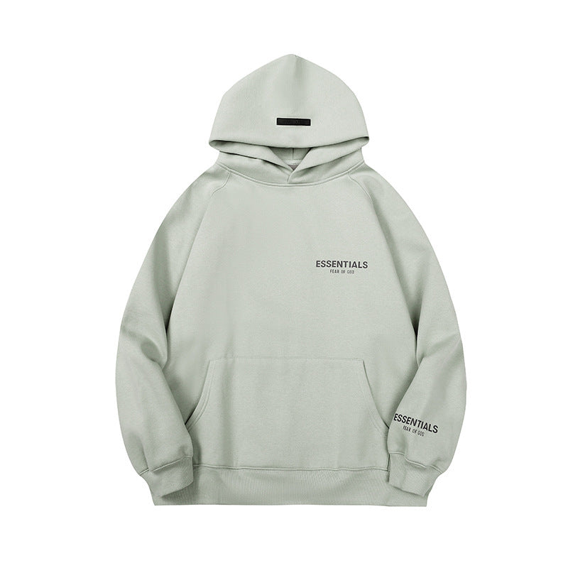 Fear of God ESSENTIALS Small Logo Hoodie, Chest & Sleeve Print