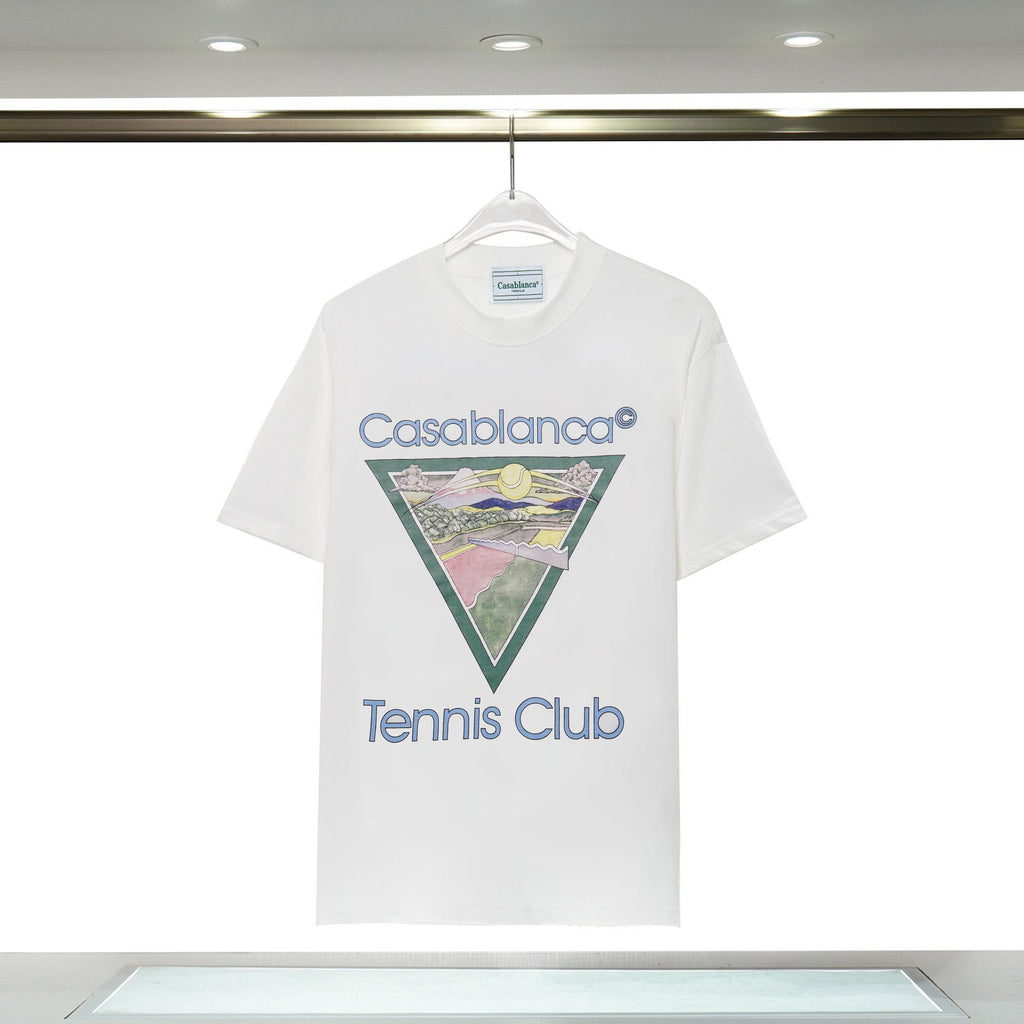 Casablanca Arch Graphic Logo Print Short Sleeve Tee Streetwear Unisex
