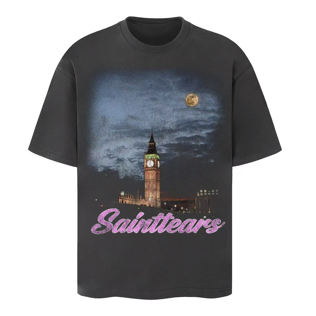 Saint Michael Vintage Multi‑Graphic Oversized Tee Streetwear Unisex